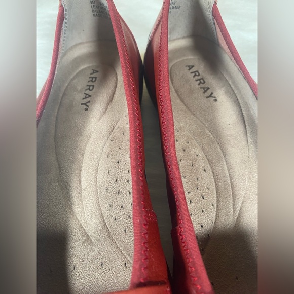 Array Willow Red Leather Size 9 M Slip-On Shoes Flats Loafers - Picture 8 of 10